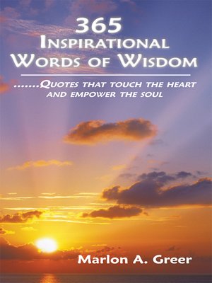 cover image of 365 Inspirational Words of Wisdom